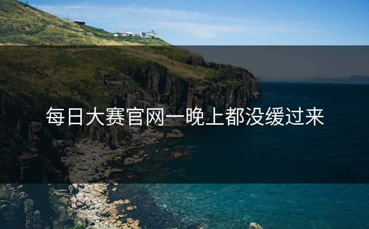 每日大赛官网一晚上都没缓过来